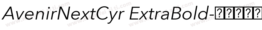 AvenirNextCyr ExtraBold字体转换